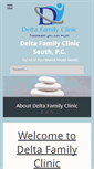 Mobile Screenshot of deltafamilyclinicsouth.com